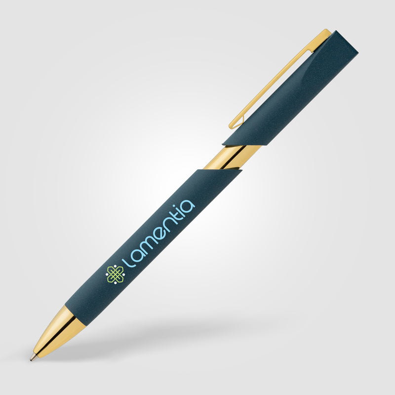 Aurelia Recycled Plastic Gold Trim Pen - ColorJet-zoom-
