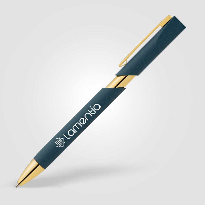 Aurelia Recycled Plastic Gold Trim Pen-zoom-