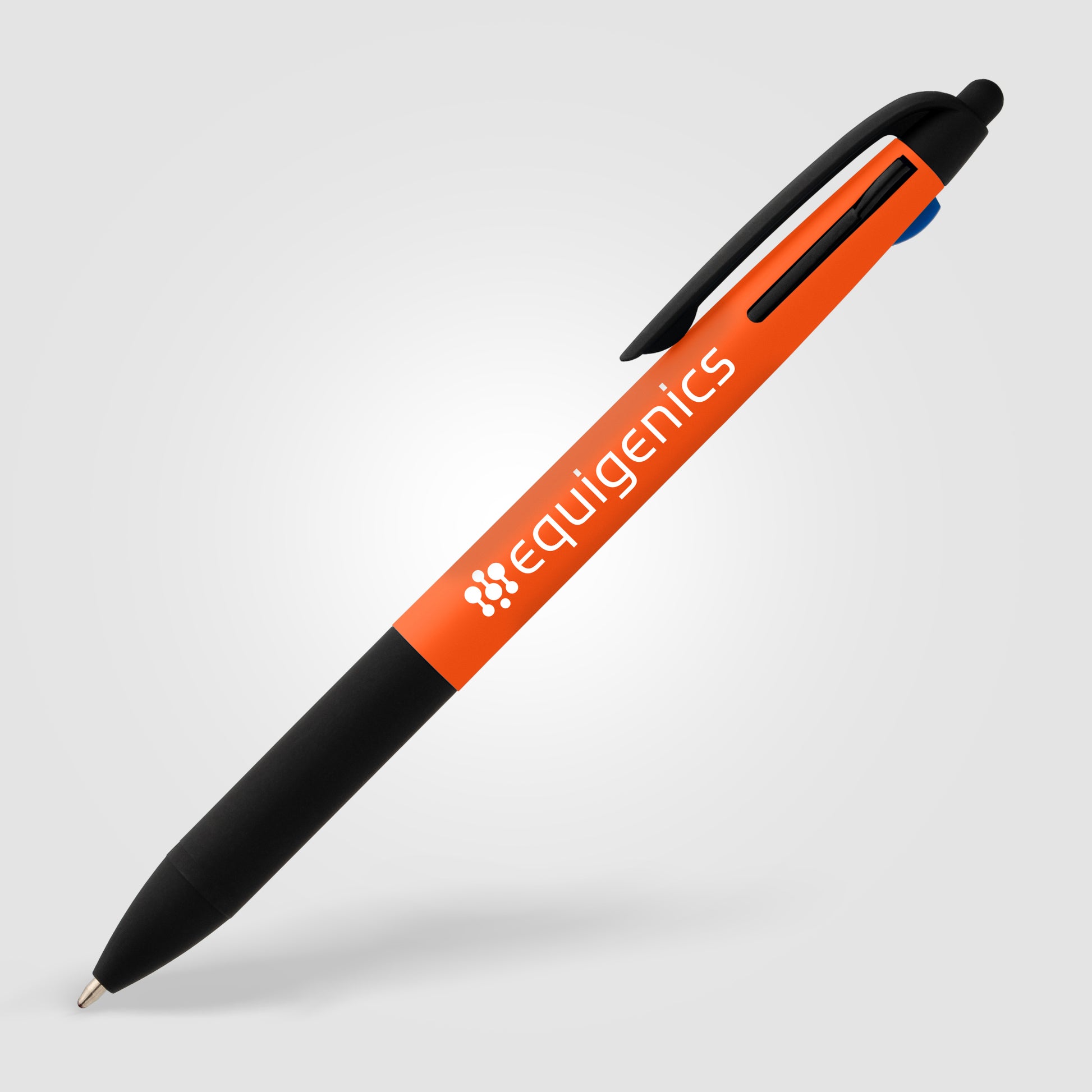 Malta Recycled Plastic 3-in-1 Stylus Neon Grip Multi-Ink Pen-4