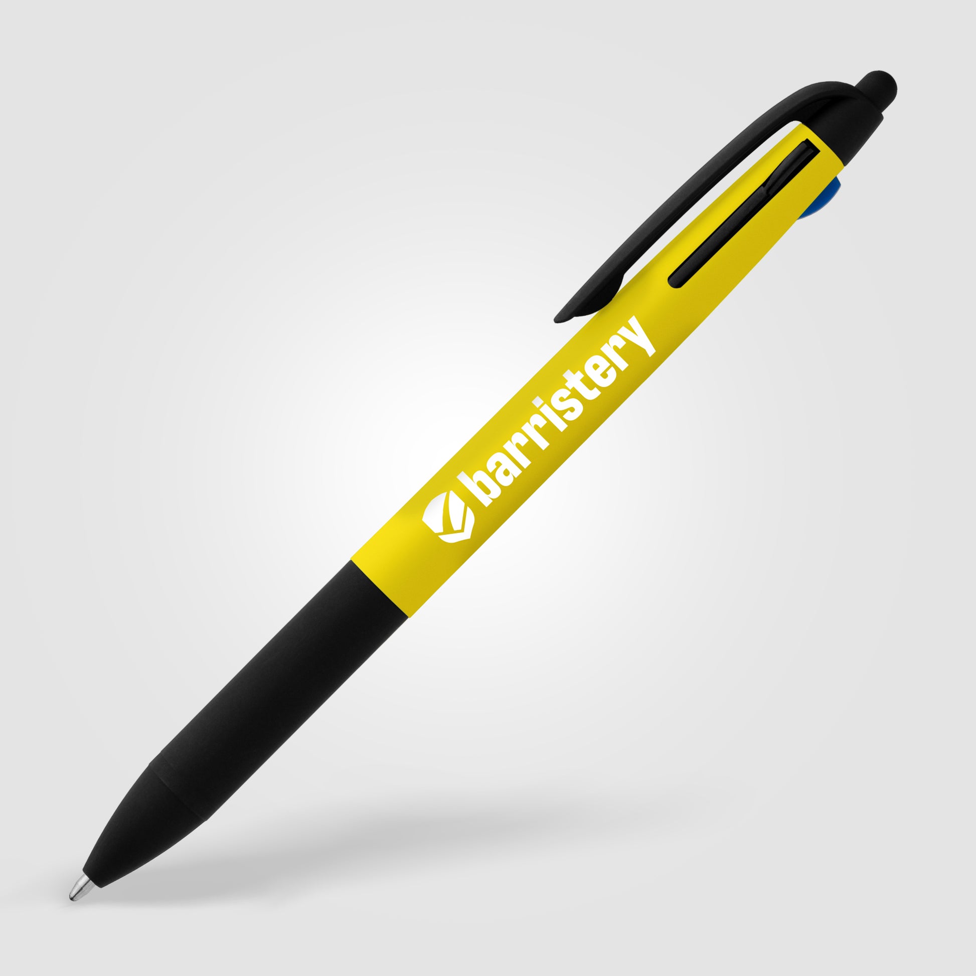 Malta Recycled Plastic 3-in-1 Stylus Neon Grip Multi-Ink Pen-6
