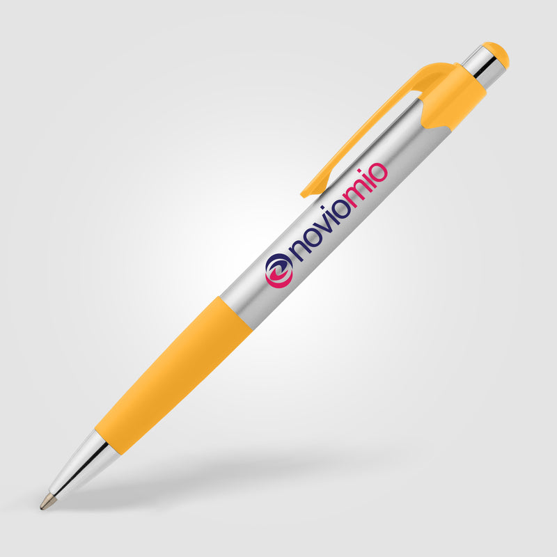 Smoothy Recycled Plastic Color Grip Pen - ColorJet-zoom-