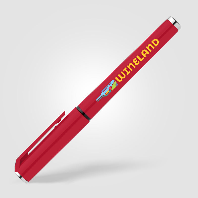 Islander Recycled Plastic Monochrome Gel Grip Pen - ColorJet-zoom-