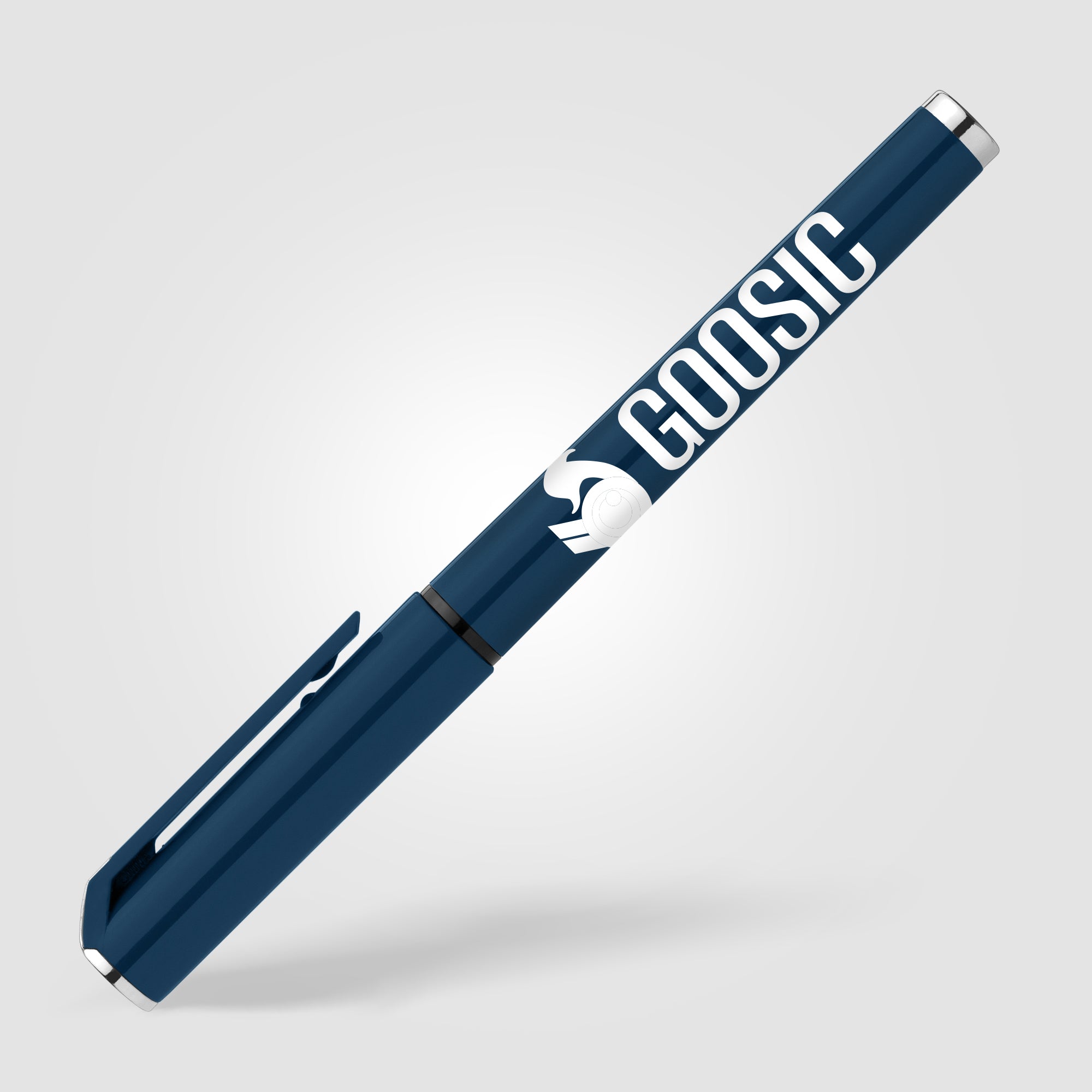 Islander Recycled Plastic Monochrome Gel Grip Pen-zoom-4