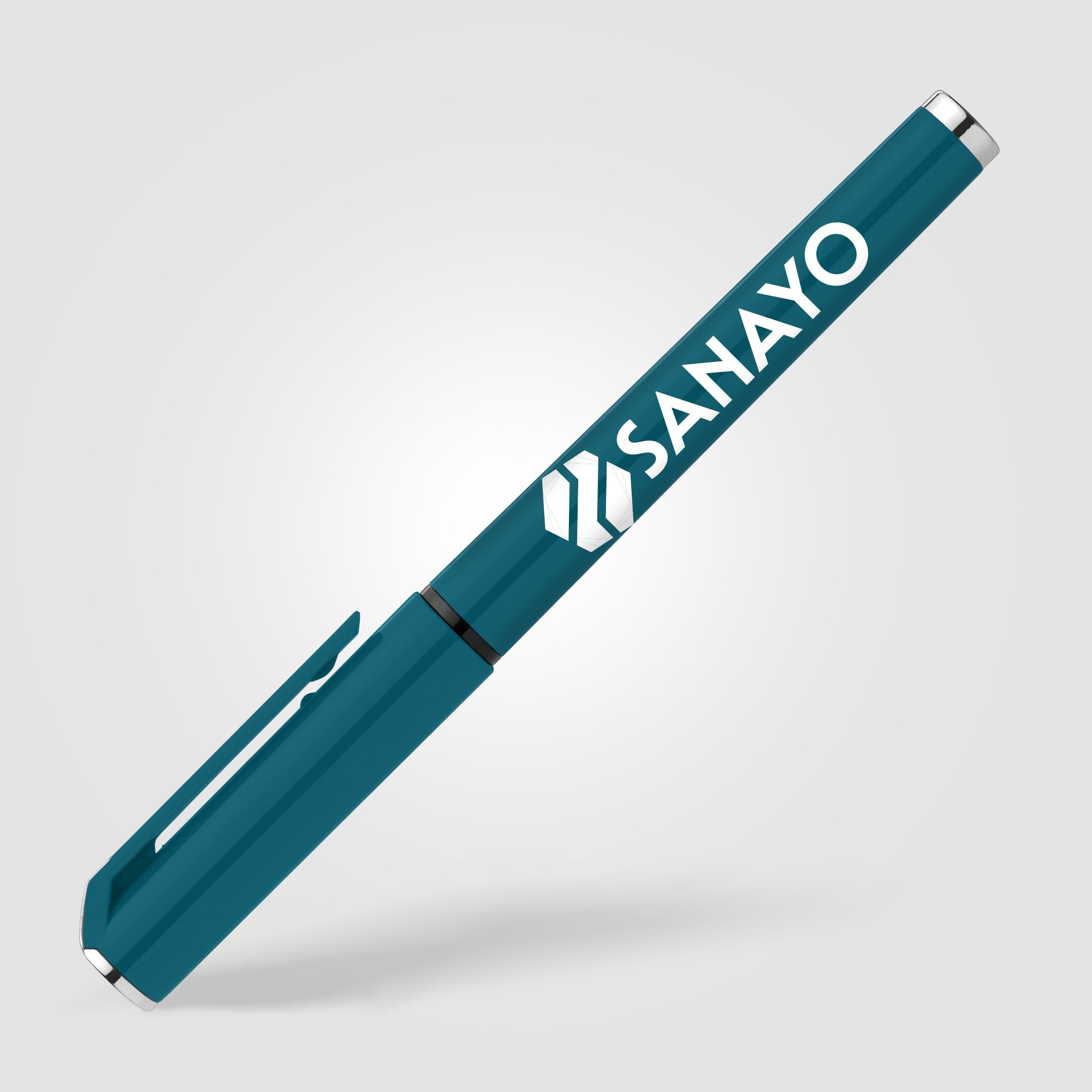 Islander Recycled Plastic Monochrome Gel Grip Pen-6