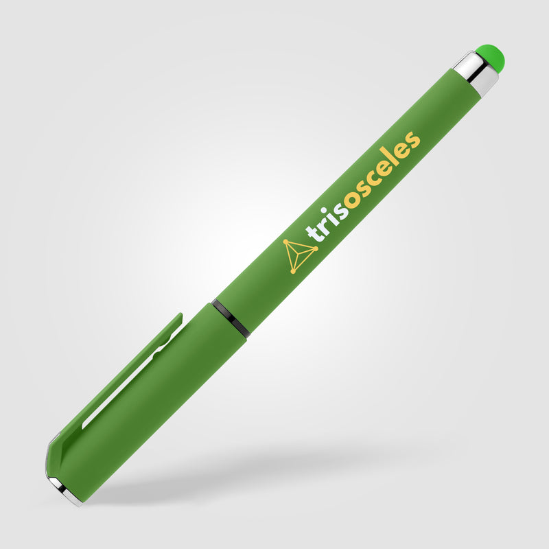 Islander Recycled Plastic Brights Gel Grip Pen - ColorJet-zoom-