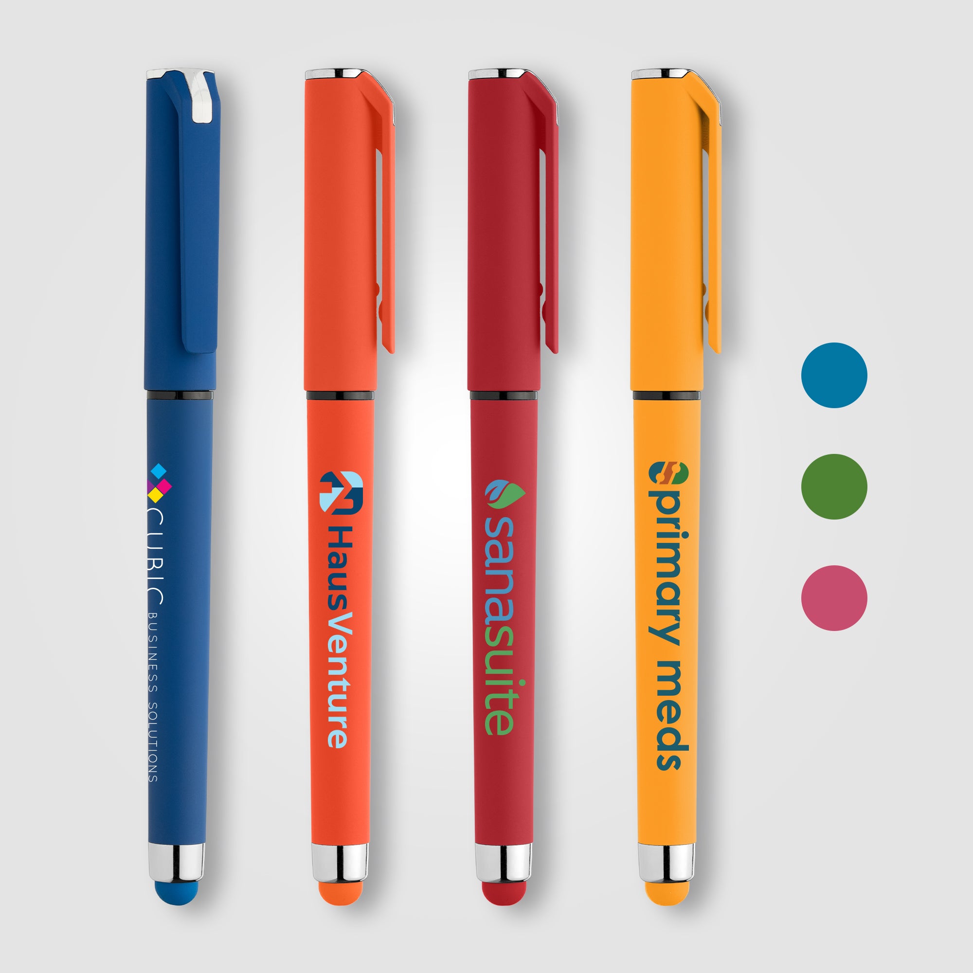 Image of the Islander Recycled Plastic Brights Gel Grip Pen - ColorJet promotional product, SKU AML-C.