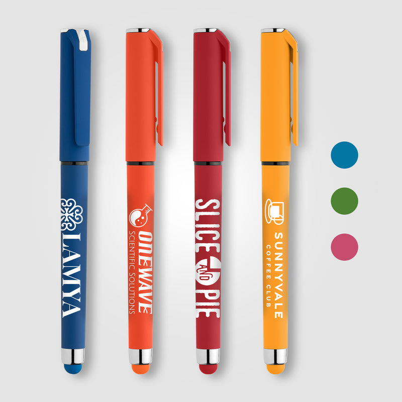 Islander Recycled Plastic Brights Gel Grip Pen-zoom-