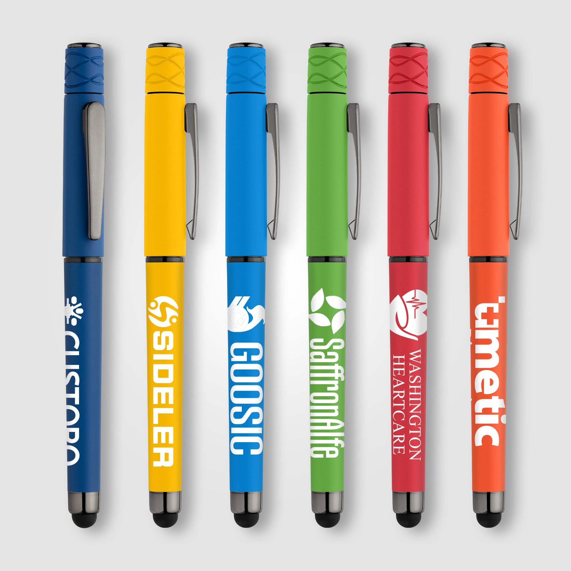 Tavi Recycled Plastic Fidget Spinner Stylus Gel Pen-1