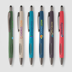 Image of the Avalon Recycled Plastic Stone Finish Stylus Pen - ColorJet promotional product, SKU AMR-C.
