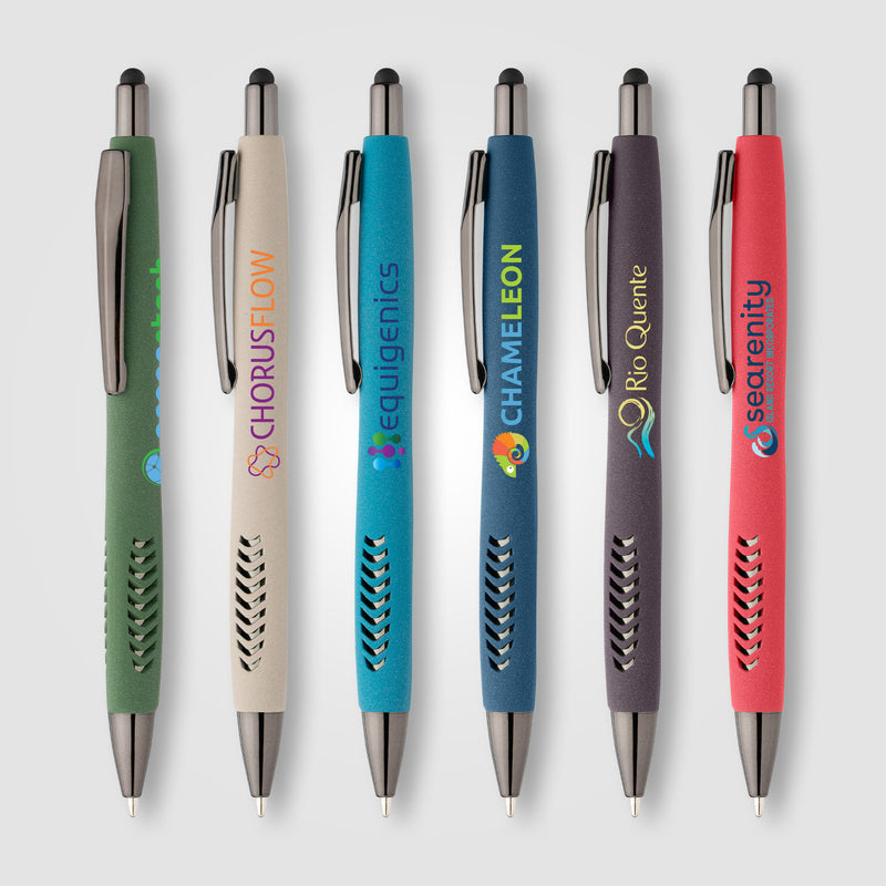 Avalon Recycled Plastic Stone Finish Stylus Pen - ColorJet-zoom-