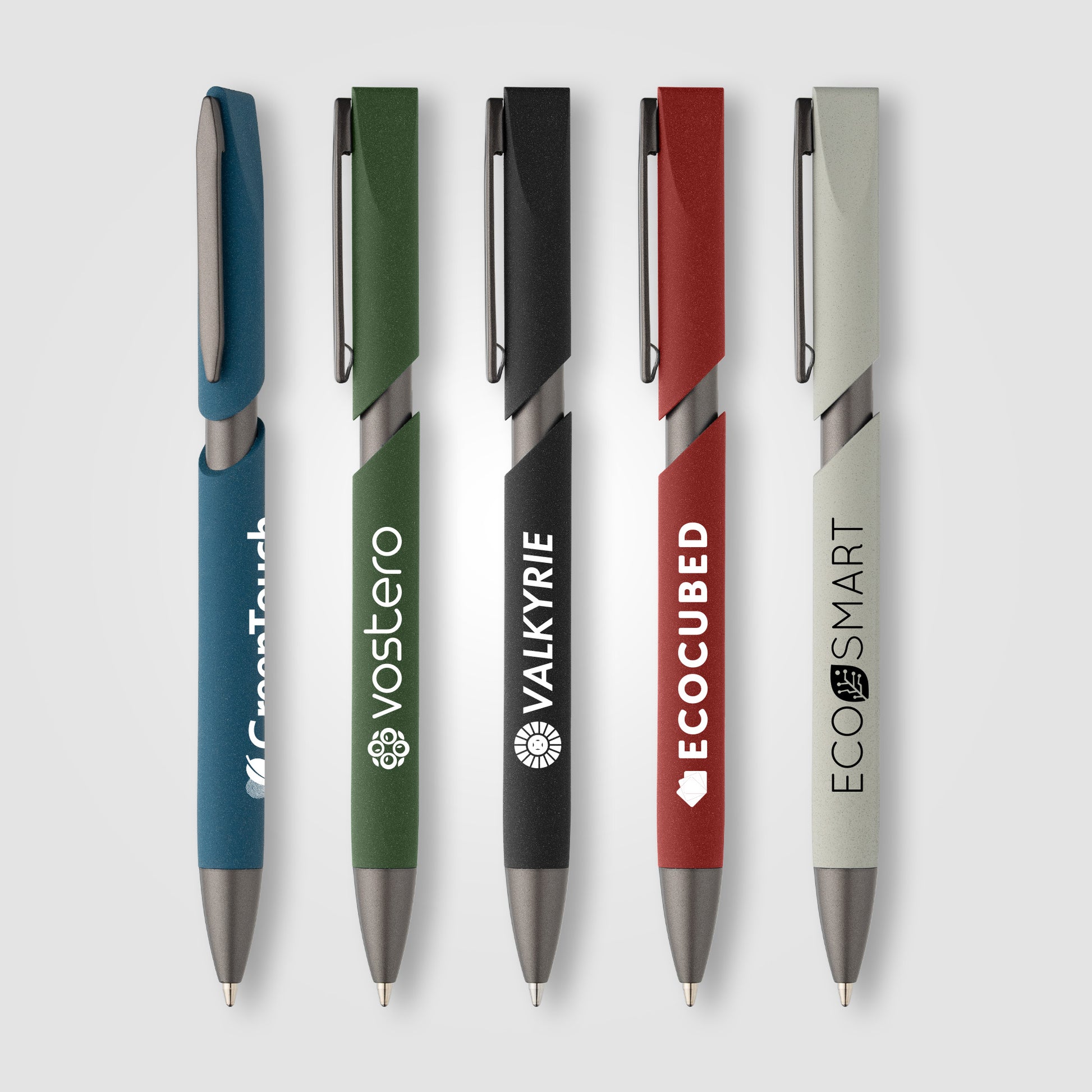 Image of the Kyra Recycled Plastic Stone Finish Pen promotional product, SKU AMT.