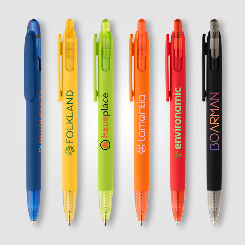Jutta Recycled Plastic Transparent Trim Pen - ColorJet-zoom-
