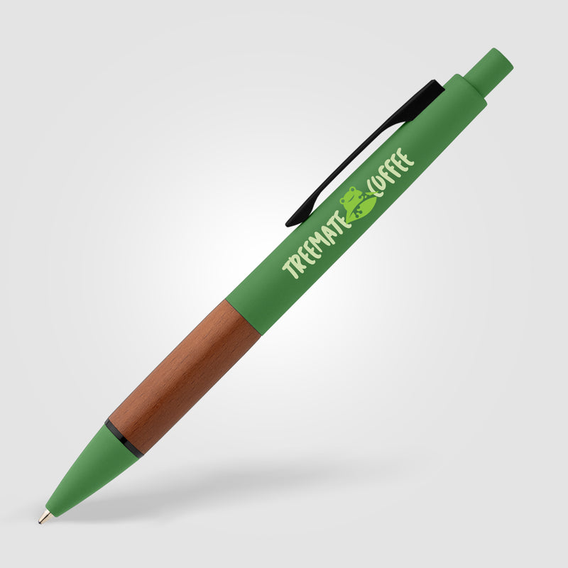 Tide Recycled Plastic Wood Grip Pen - ColorJet-zoom-