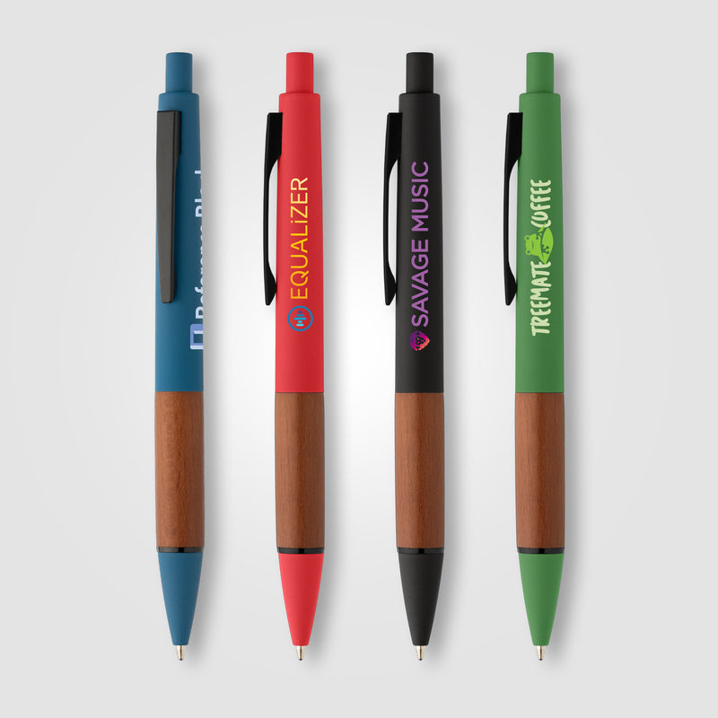 Tide Recycled Plastic Wood Grip Pen - ColorJet-zoom-