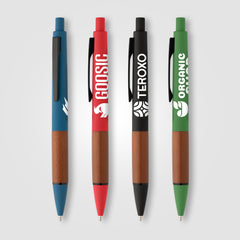 Image of the Tide Recycled Plastic Wood Grip Pen promotional product, SKU AMX.