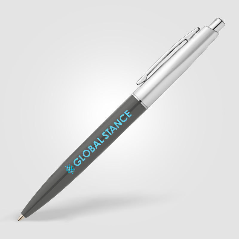 Natori Recycled Plastic Chrome Trim Pen - ColorJet-zoom-