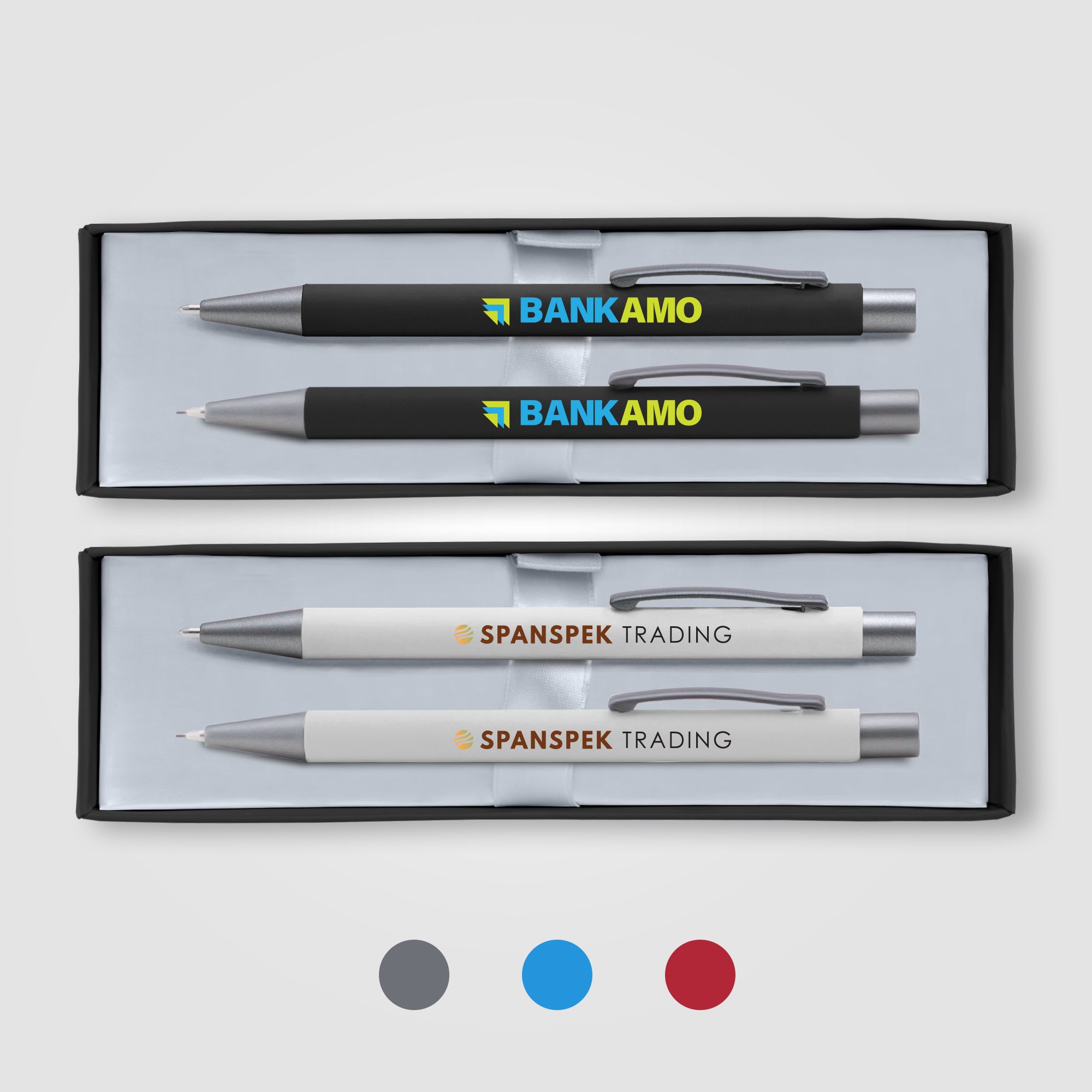 Image of the Bowie Pen & Pencil Gift Set - ColorJet promotional product, SKU BGS-C.