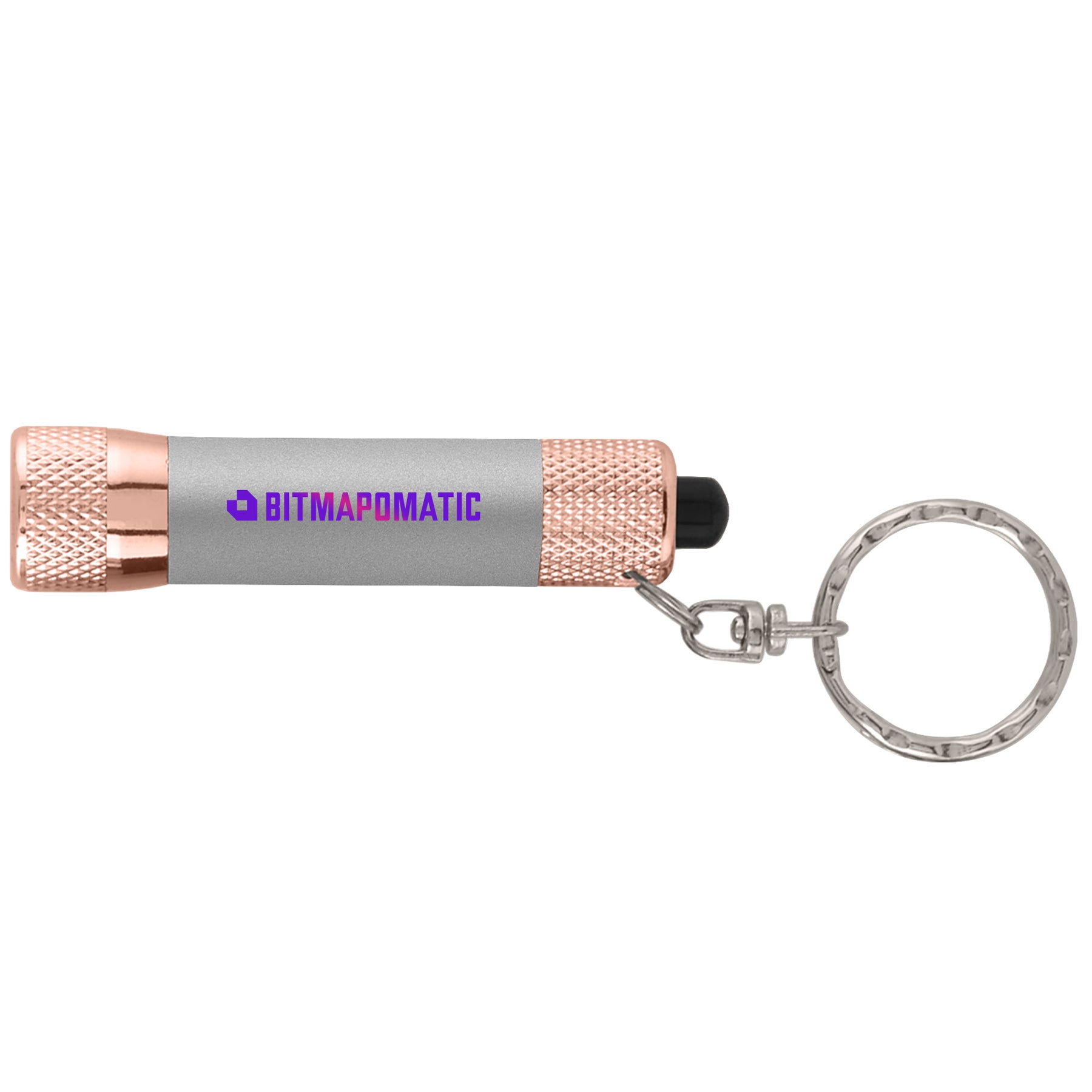 Chroma Softy Rose Gold Metallic - LED Flashlight with Keyring - ColorJet-zoom-4