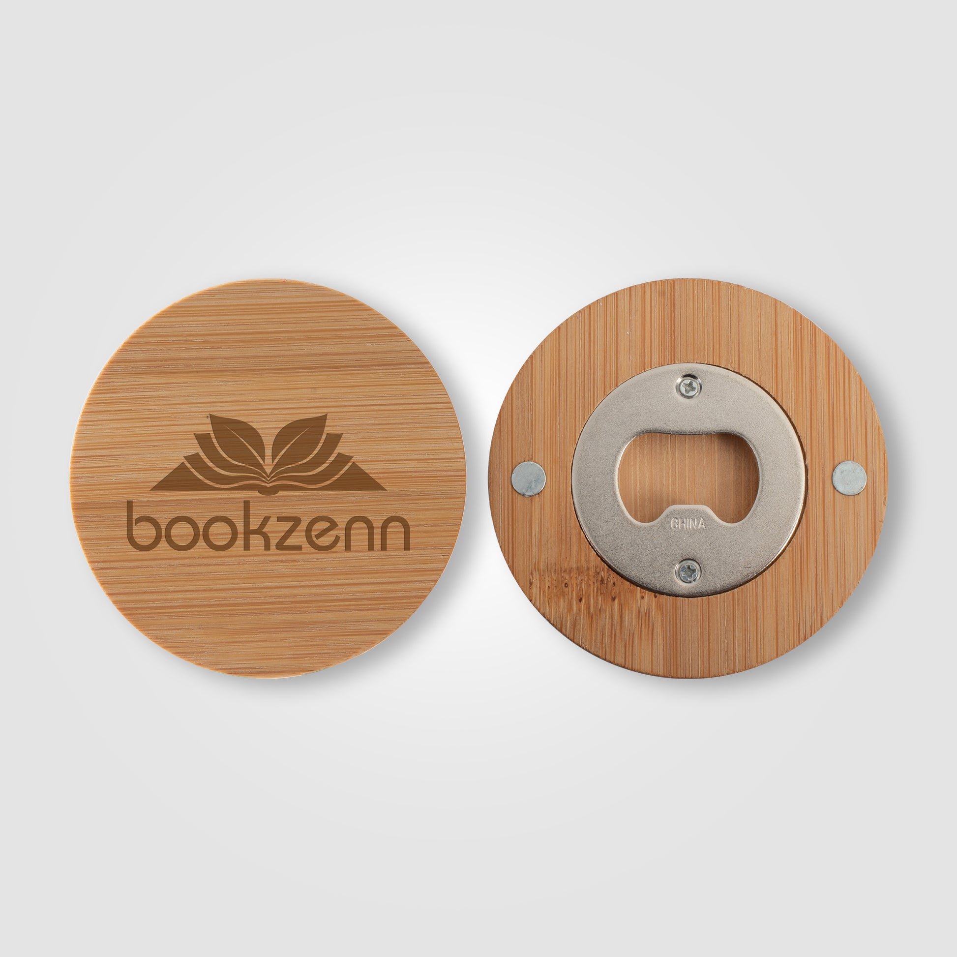 Image of the Bamboo Magnetic Bottle Opener - ColorJet promotional product, SKU FHC-C.