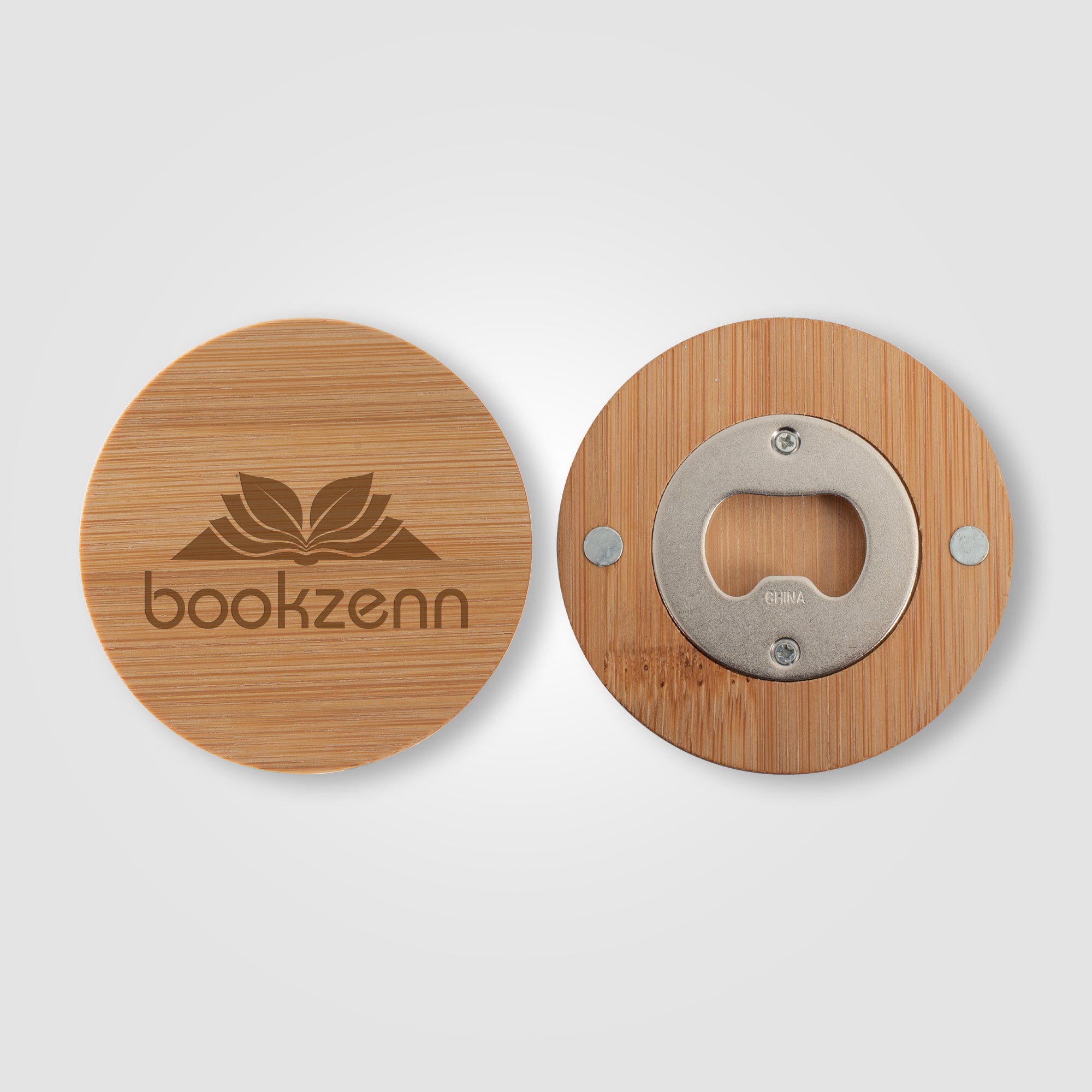 Image of the Bamboo Magnetic Bottle Opener promotional product, SKU FHC.