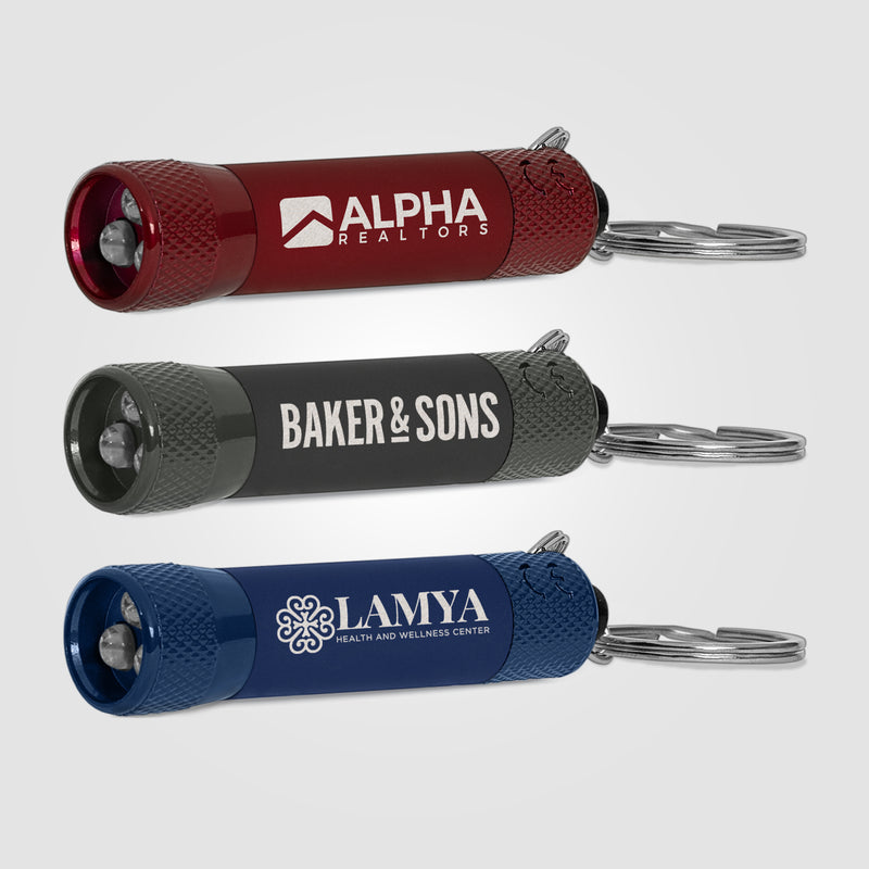 Chroma Softy Monochrome Classic - LED Flashlight with Keyring - Laser-zoom-