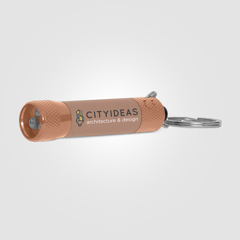 Chroma Softy Monochrome Metallic - LED Flashlight with Keyring - ColorJet-zoom-