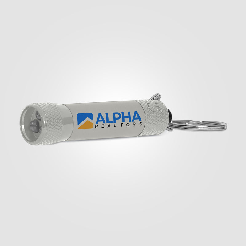 Chroma Softy Monochrome Metallic - LED Flashlight with Keyring - ColorJet-zoom-