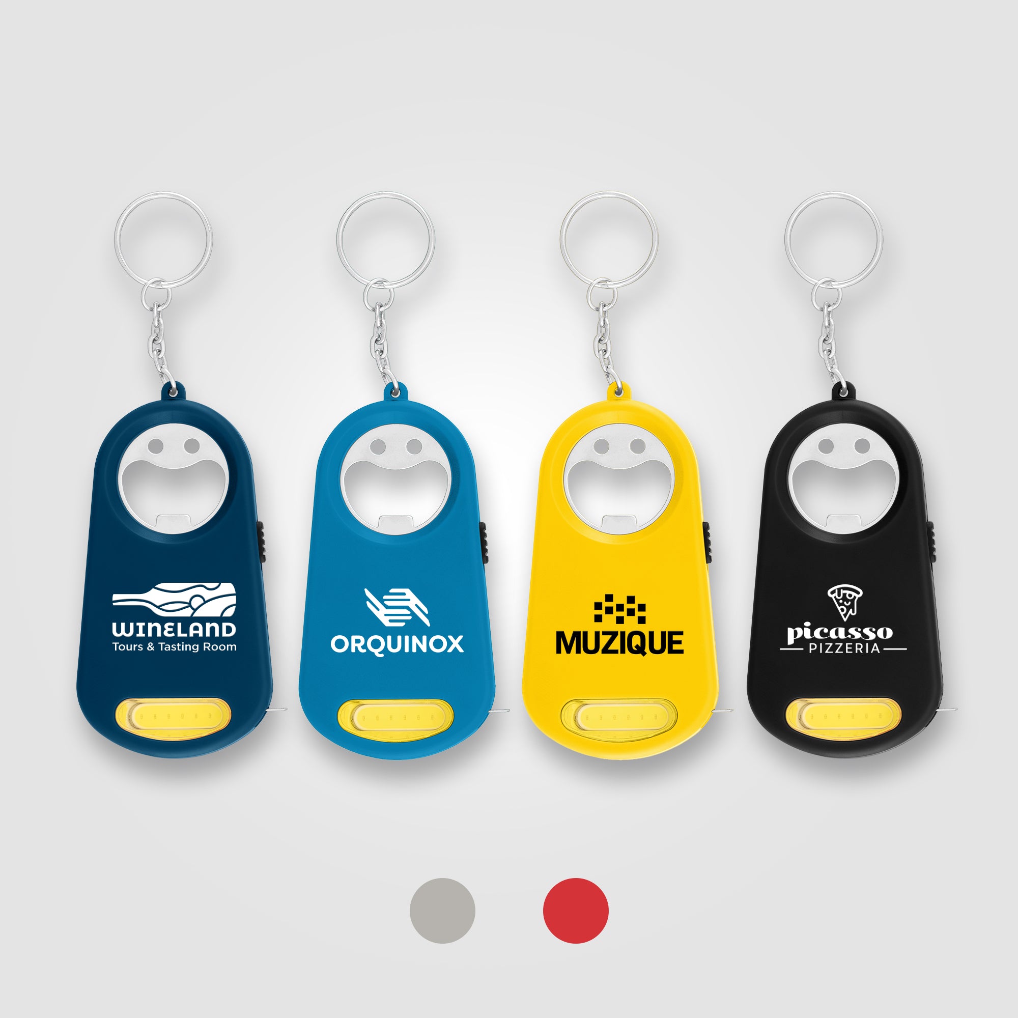 Image of the Casper LED Light, Bottle Opener, Keyring, Tape Measure promotional product, SKU FHU.