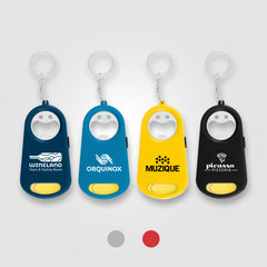 Image of the Casper LED Light, Bottle Opener, Keyring, Tape Measure promotional product, SKU FHU.