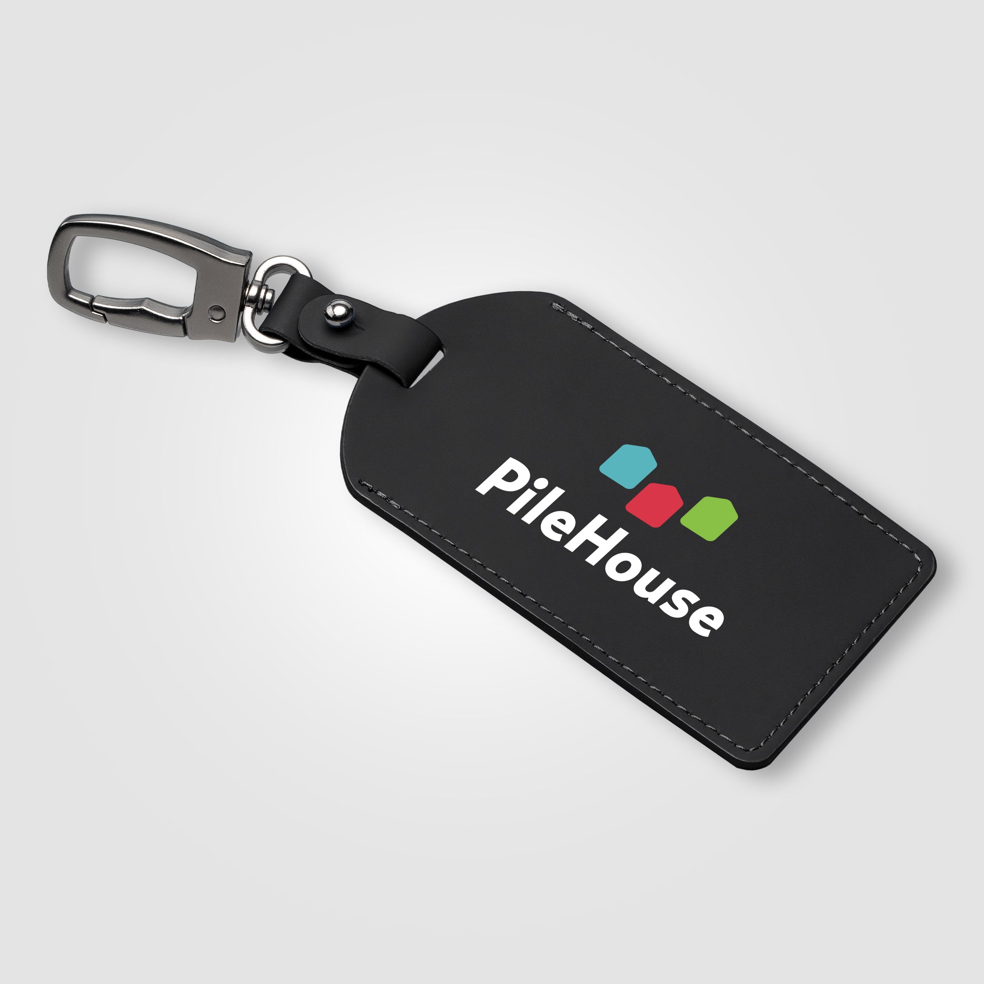 Malmö Recycled Plastic Metal Carabiner Luggage Tag - ColorJet