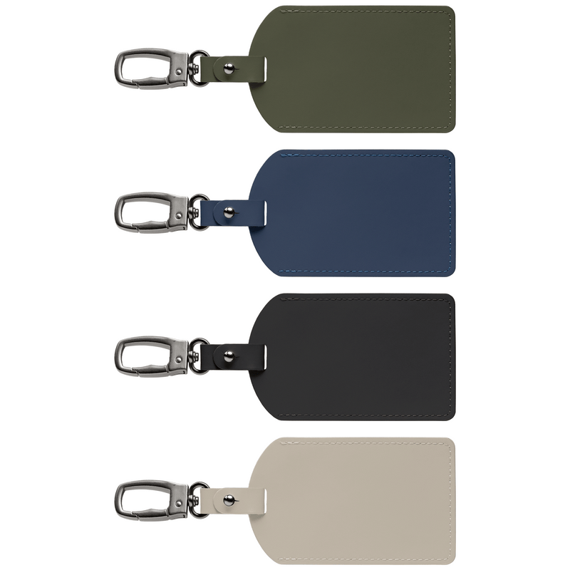 Malmö Recycled Plastic Metal Carabiner Luggage Tag-zoom-