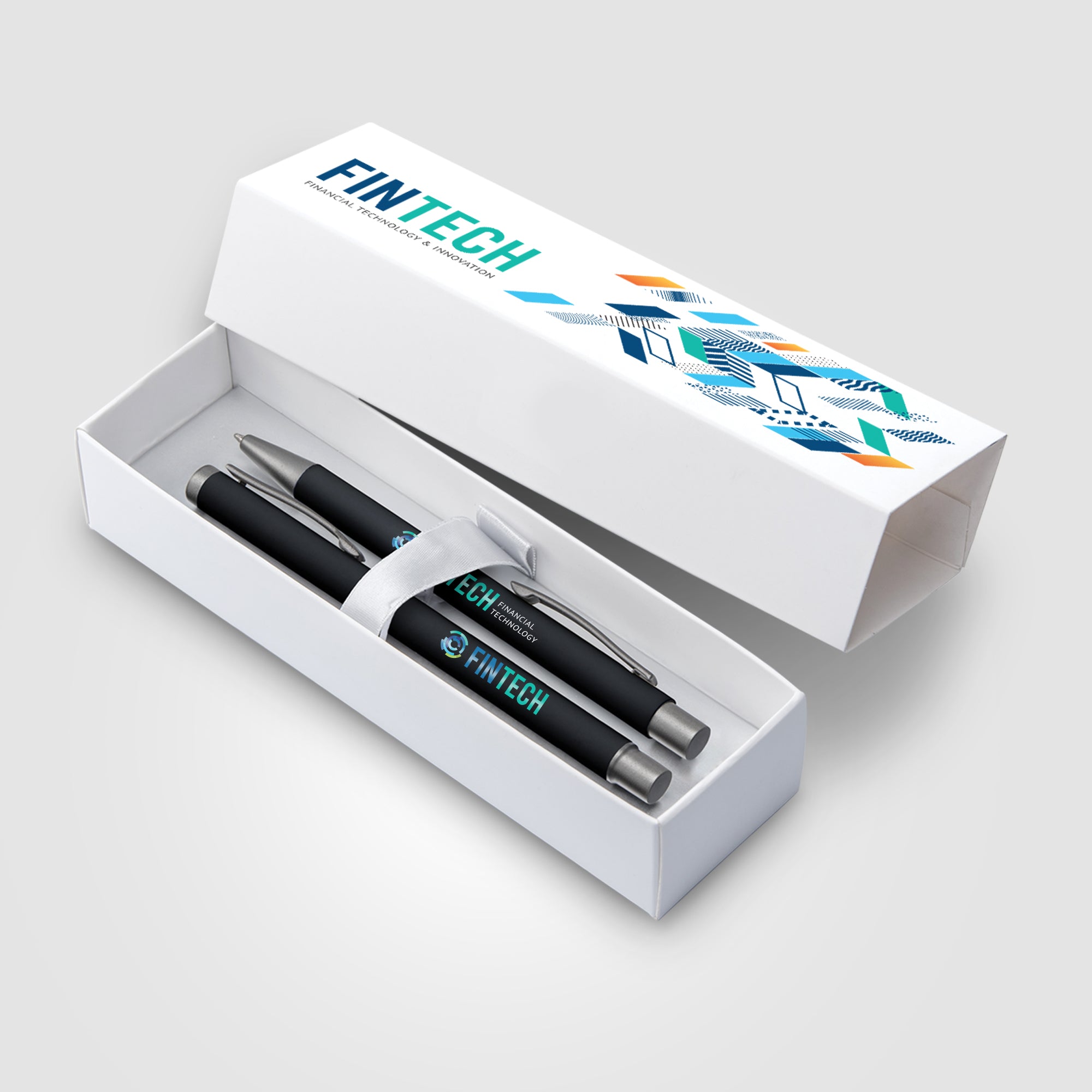 Bowie Ballpoint & Rollerball Gift Set - ColorJet on Pens & Box-zoom-3