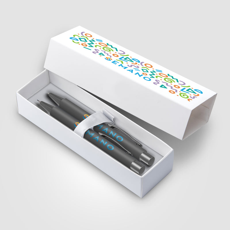 Bowie Pen & Pencil Gift Set - ColorJet on Pen, Pencil & Box-zoom-
