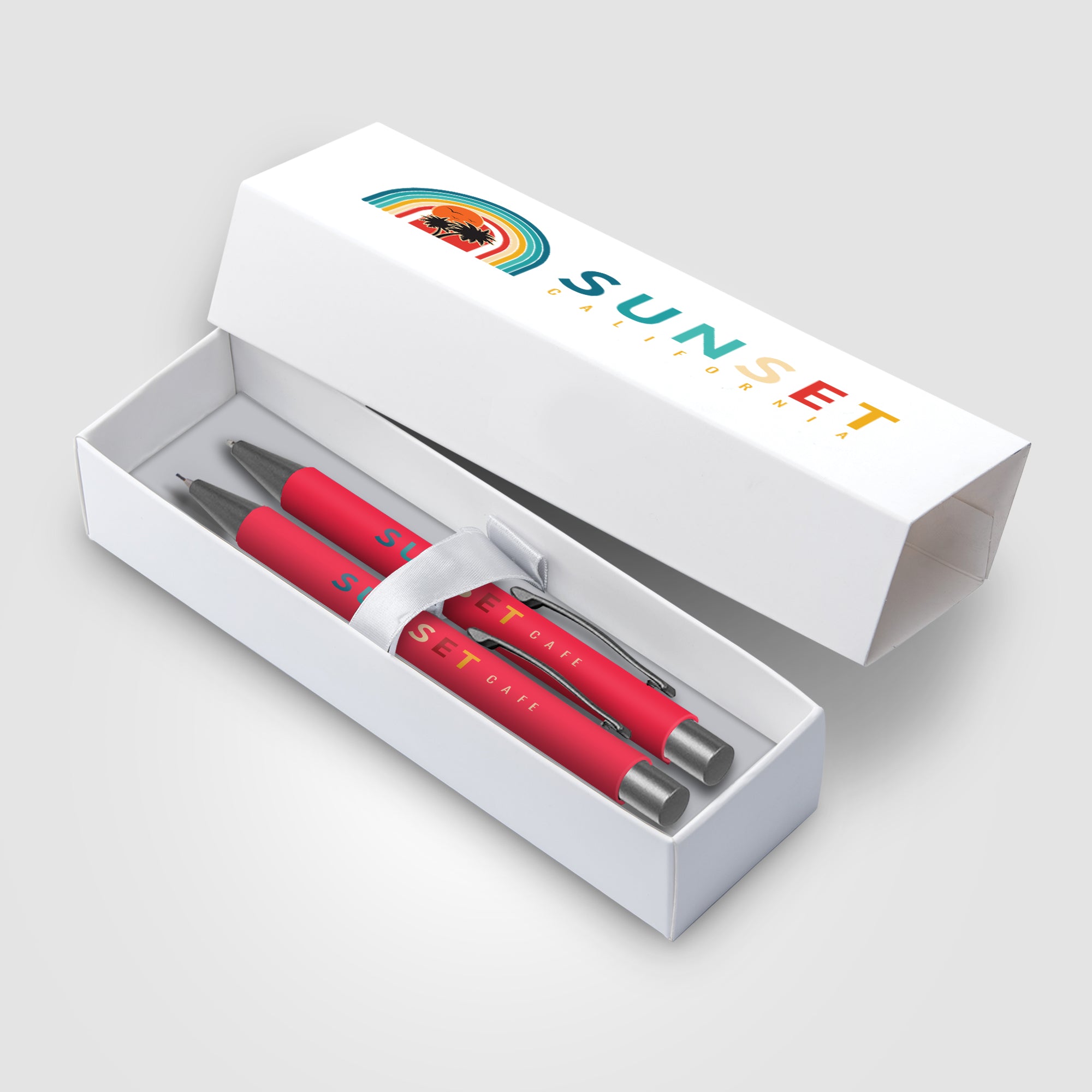 Bowie Pen & Pencil Gift Set - ColorJet on Pen, Pencil & Box-zoom-5
