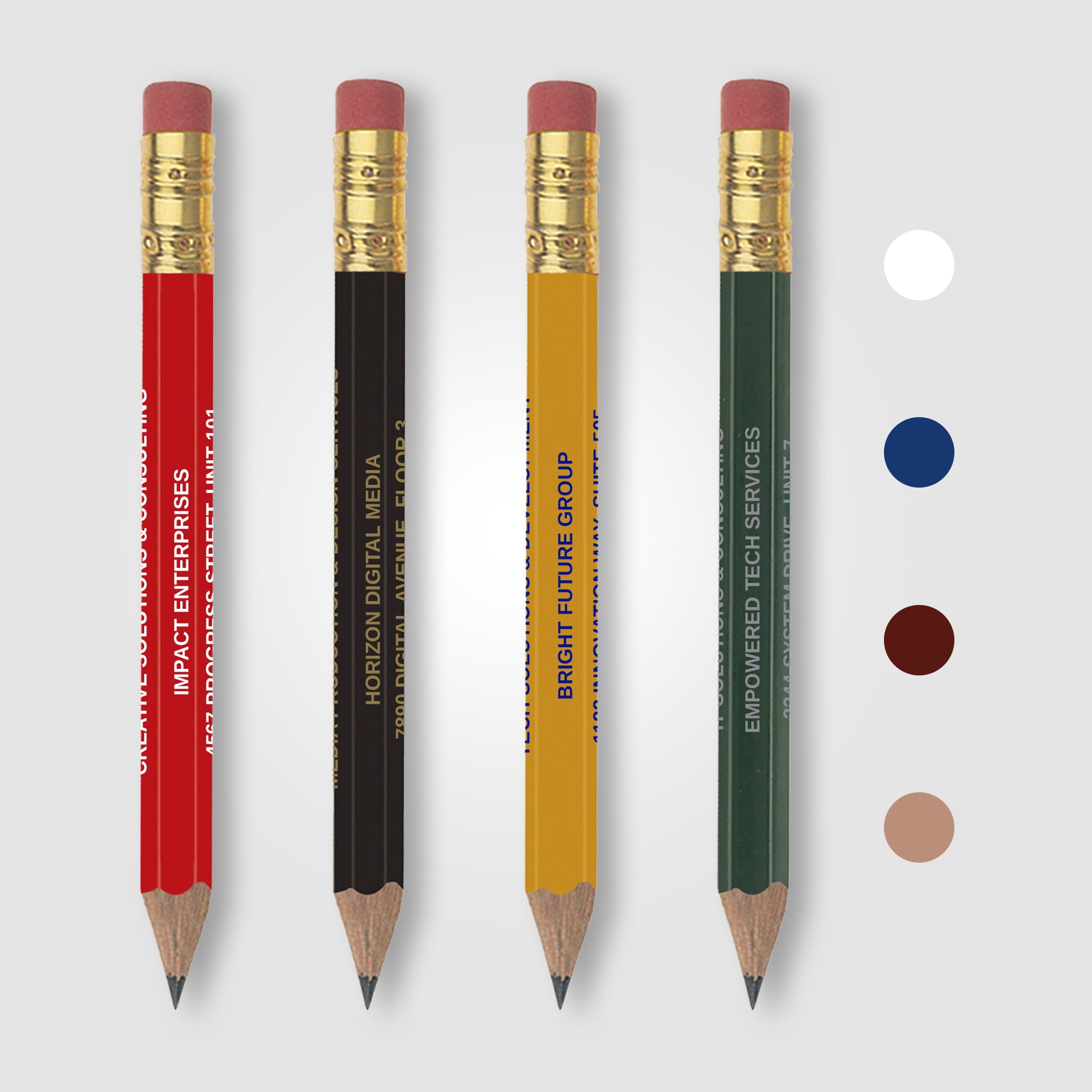 Golf Pencil - Hex with Eraser-1