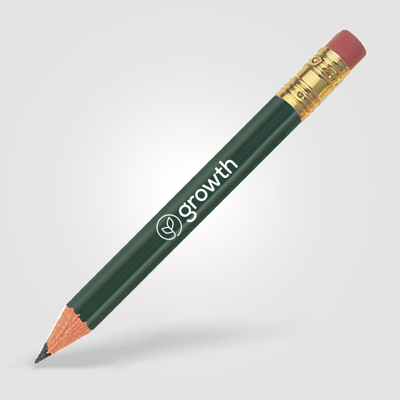 Golf Pencil - Round with Eraser-zoom-