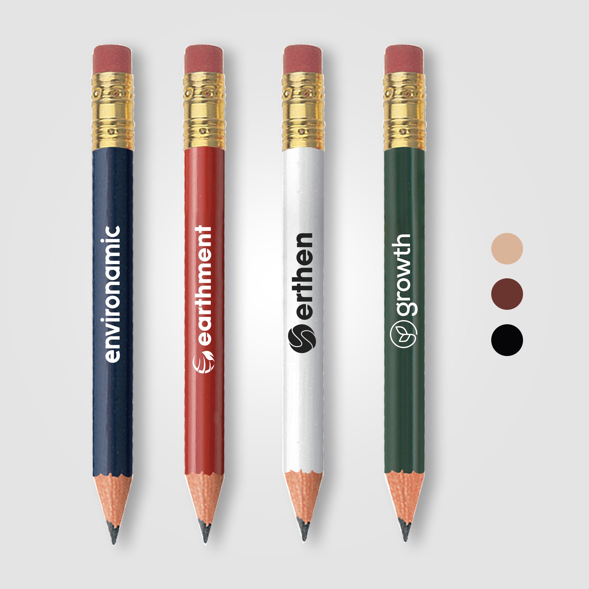 Image of the Golf Pencil - Round with Eraser promotional product, SKU GRT.
