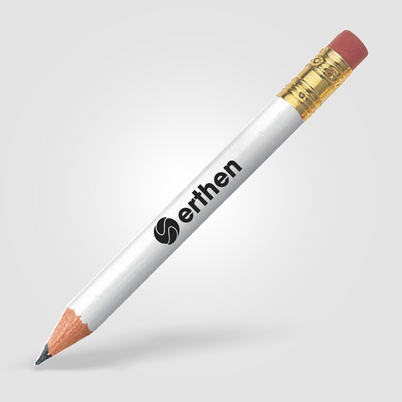 Golf Pencil - Round with Eraser-zoom-