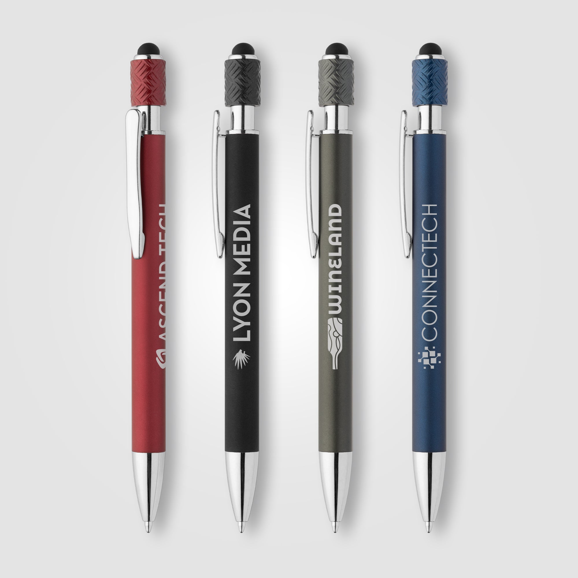 Wave Aluminum Spinner Stylus Pen-zoom-1