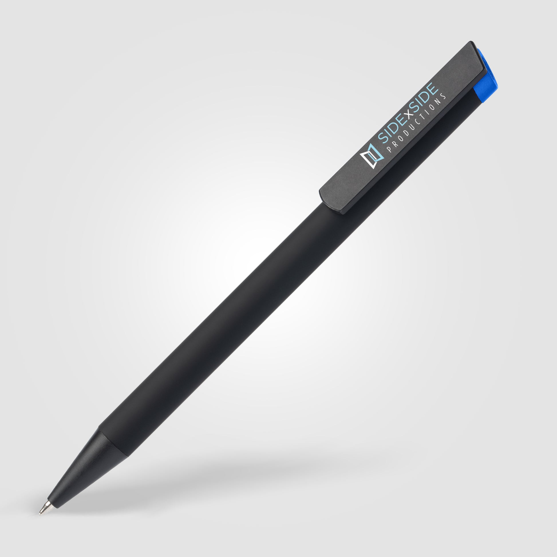 Volos Recycled Aluminum Ballpoint Pen - ColorJet on clip-3