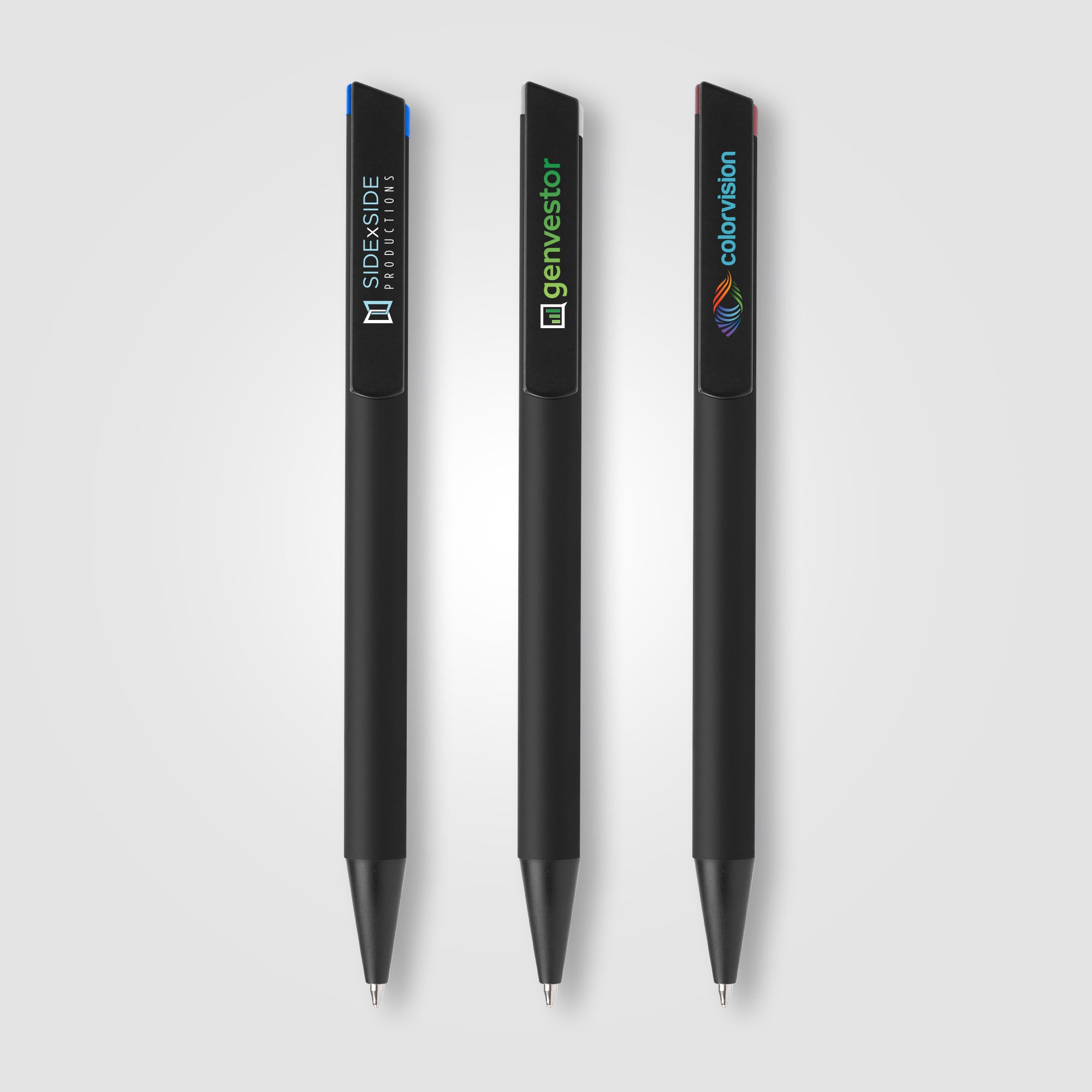 Image of the Volos Recycled Aluminum Ballpoint Pen - ColorJet on clip promotional product, SKU JAJ-C.