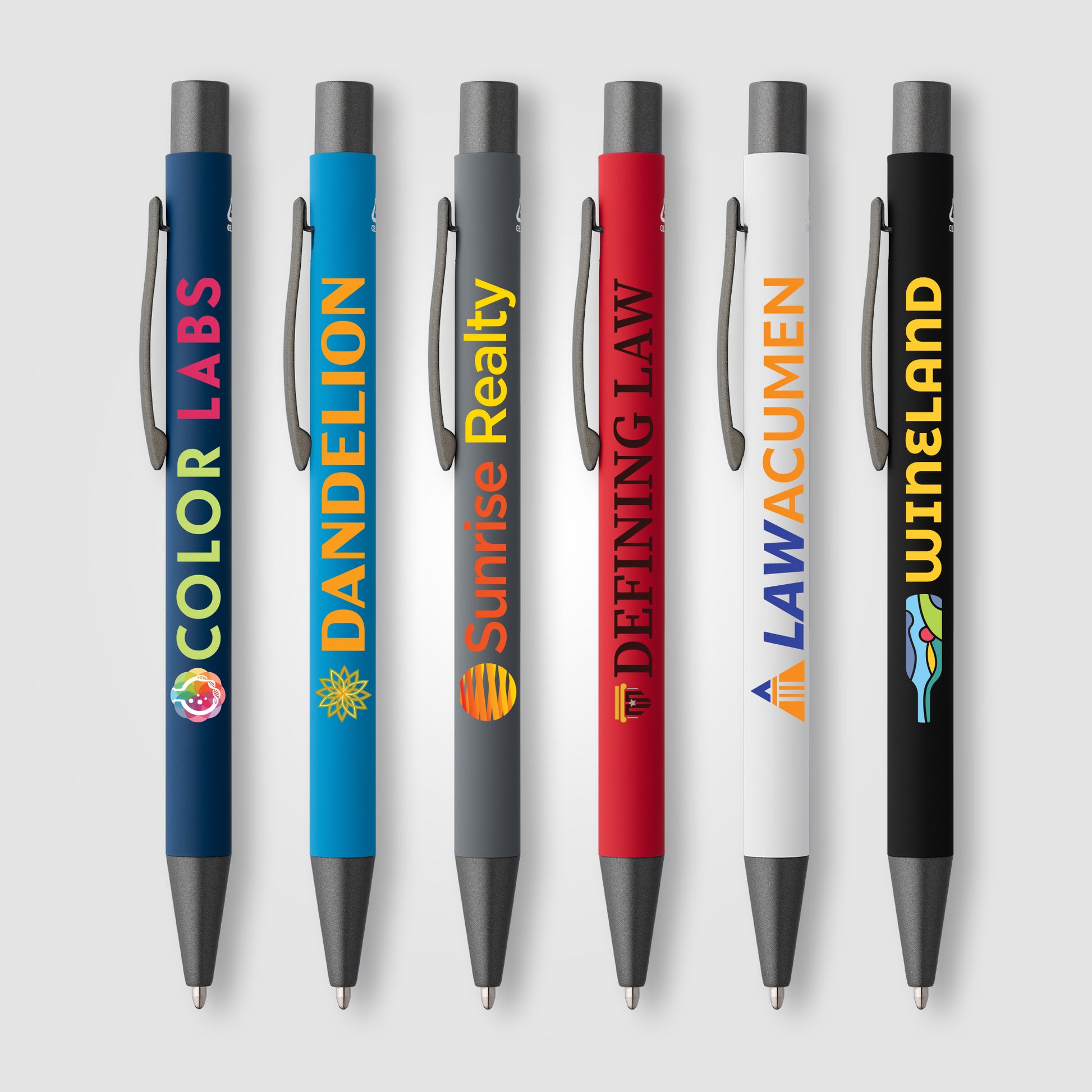 Image of the Bowie Recycled Aluminum Softy Pen - ColorJet promotional product, SKU JAU-C.