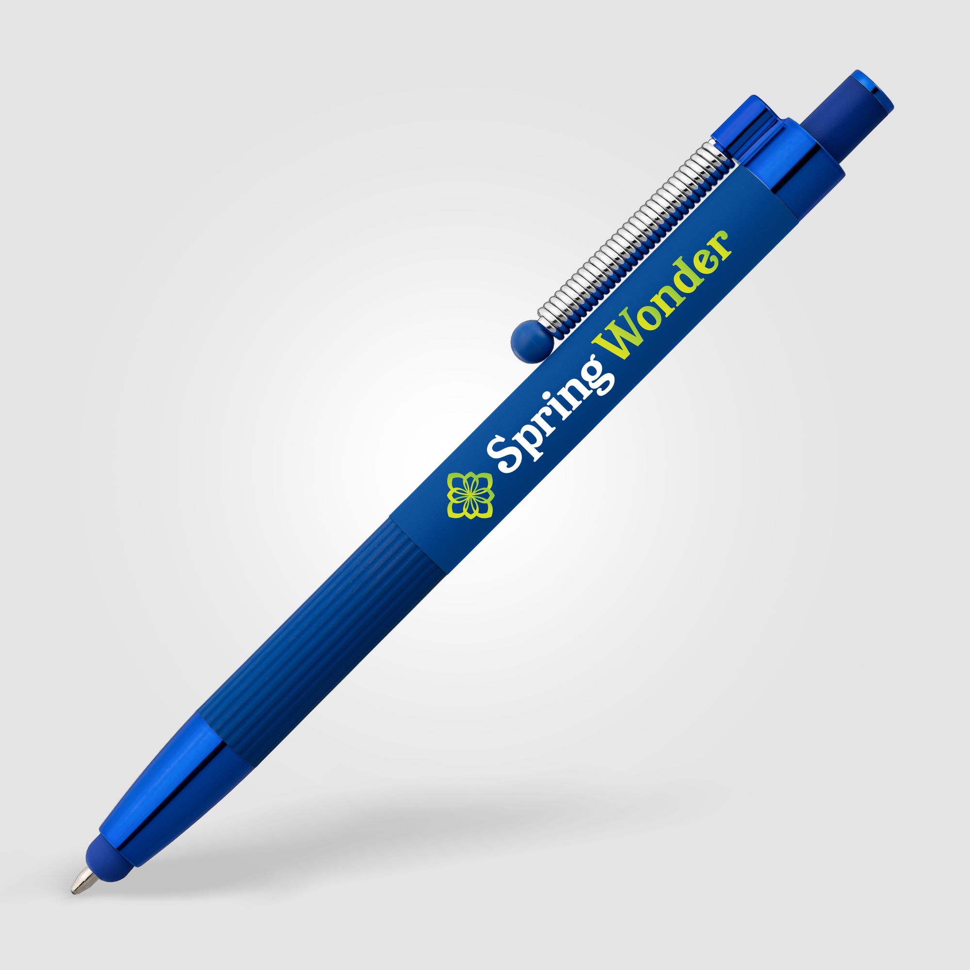 Lisbon Recycled Aluminum Monochrome Fidget Stylus Pen -ColorJet-zoom-4