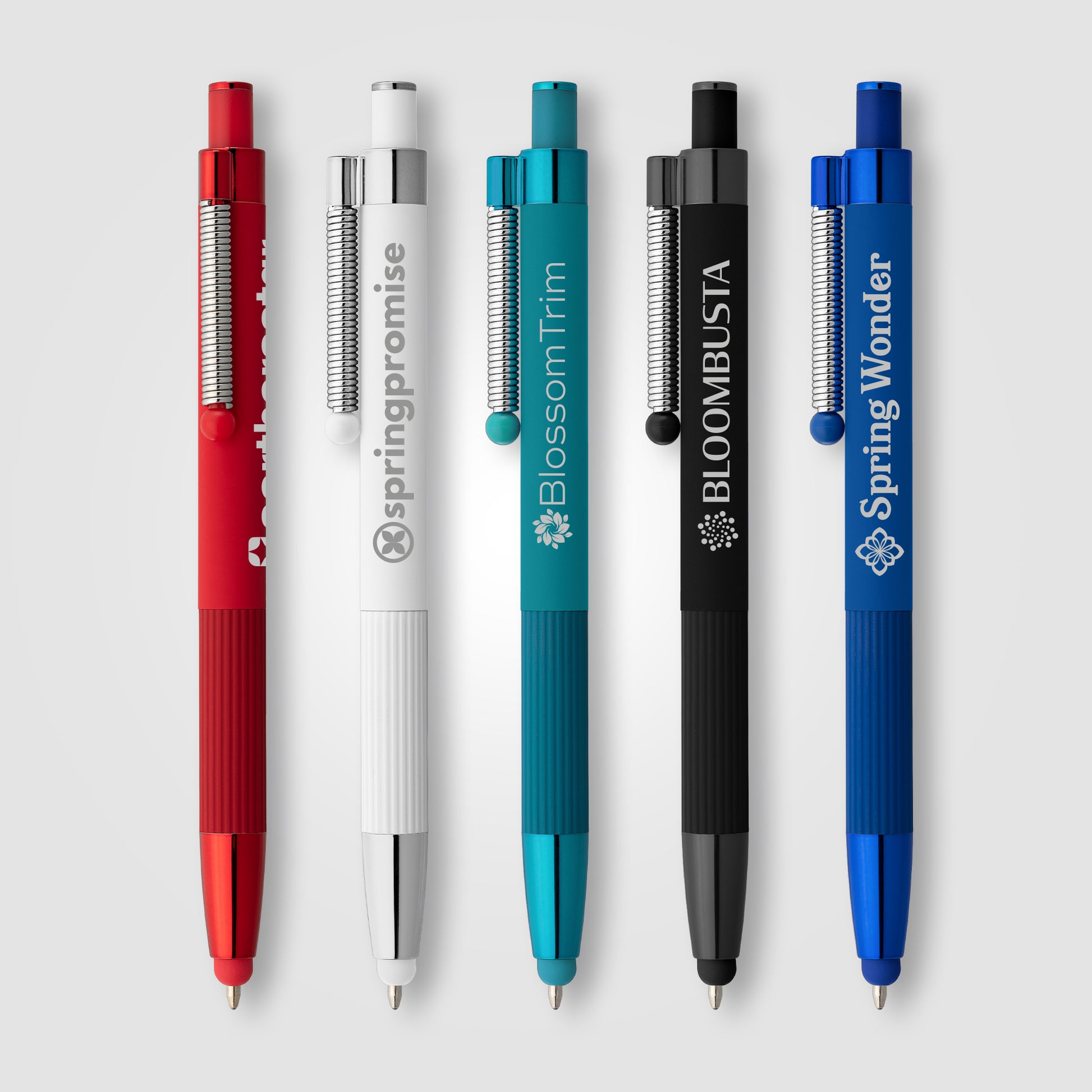 Lisbon Recycled Aluminum Monochrome Fidget Stylus Pen-1