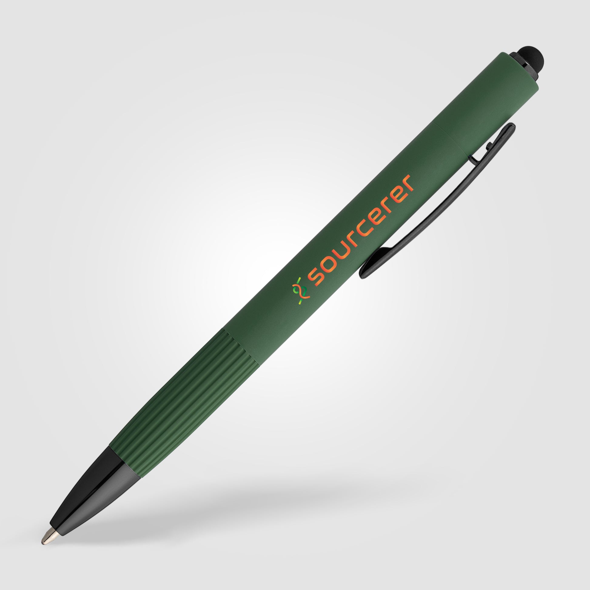 Saga Recycled Aluminum Bolt Action Stylus Pen -ColorJet-2