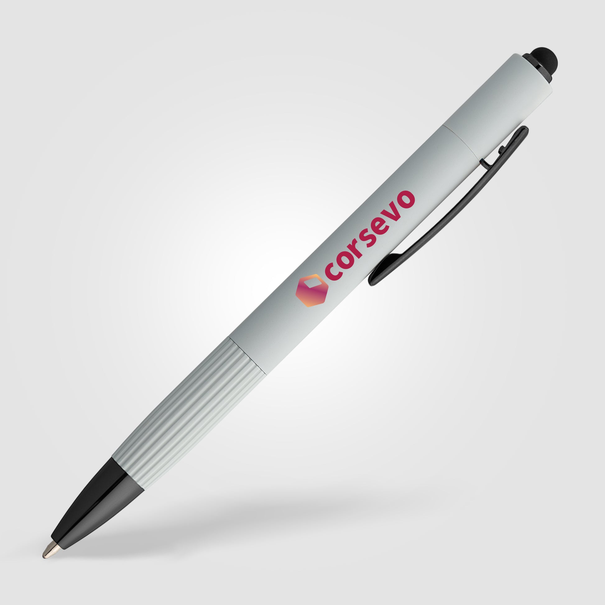 Saga Recycled Aluminum Bolt Action Stylus Pen -ColorJet-3