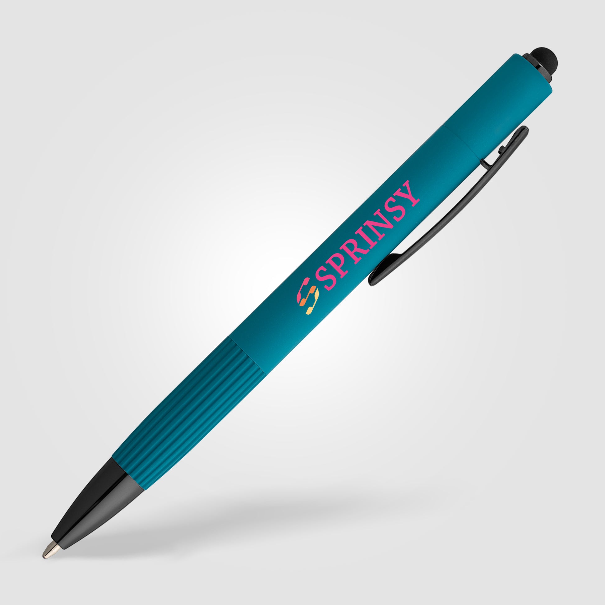 Saga Recycled Aluminum Bolt Action Stylus Pen -ColorJet-6