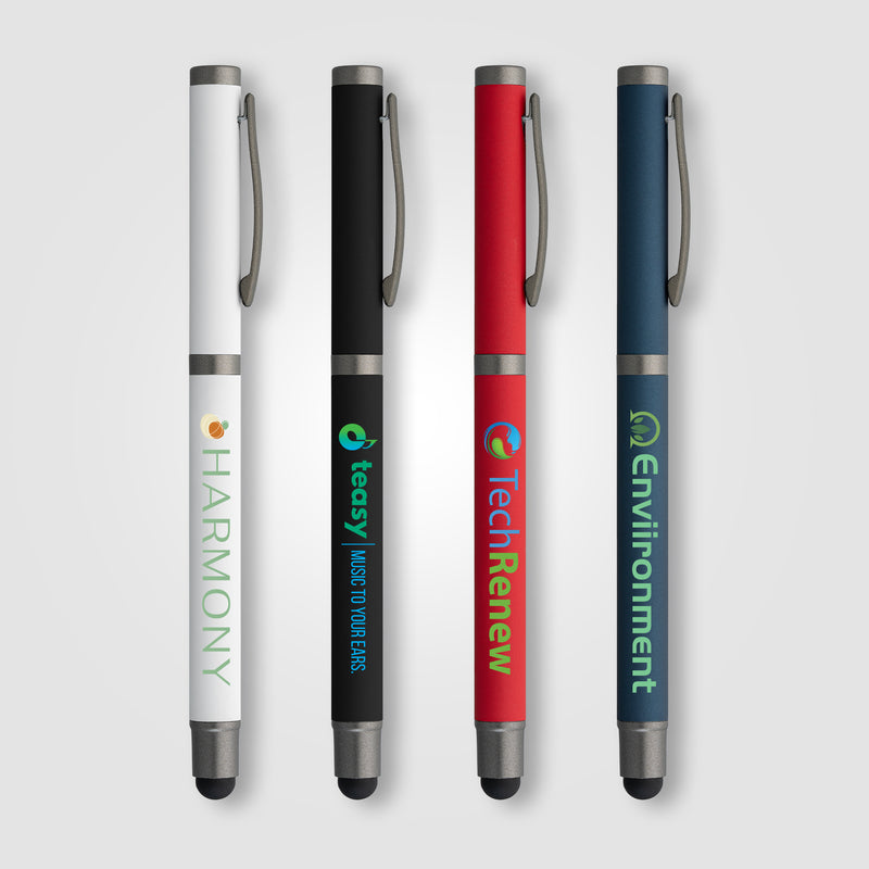 Bowie Recycled Aluminum Stylus Gel Pen - ColorJet-zoom-