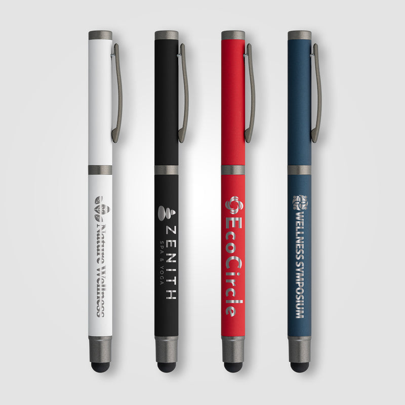 Bowie Recycled Aluminum Stylus Gel Pen-zoom-