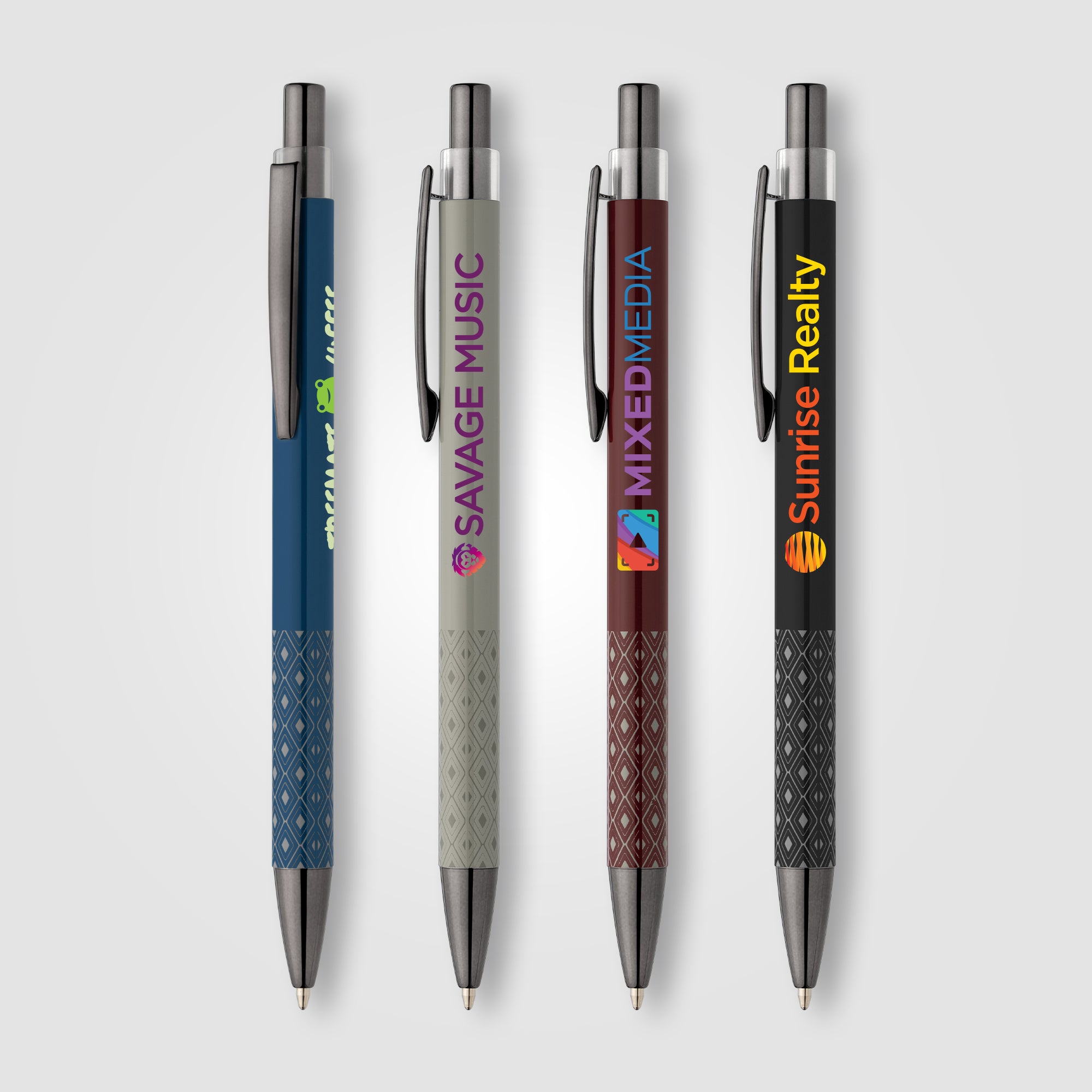 Norin Recycled Aluminum Printed Grip Pen - ColorJet